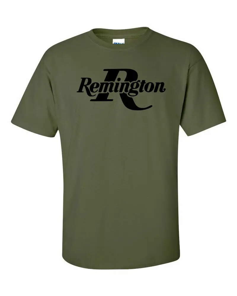 Remington Black Logo T-Shirt 2nd Amendment Pro Gun Brand Tee Rifle New Graphic For Men Clothing Women Short Sleeve Tees