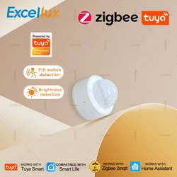 Tuya ZigBee Smart Human Motion Sensor Detector PIR Movement Security Alarm Smart Life App Works With Home Assistant Zigbee2MQTT