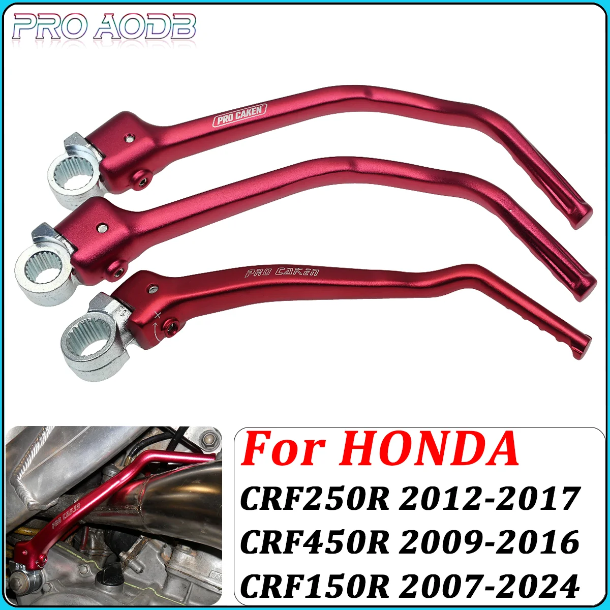 

Motorcycle CNC Forged Kick Start Lever Pedal For HONDA CRF150R 2007-2024 CRF250R 2012-2017 CRF450R 2009-2016 Dirt Bike