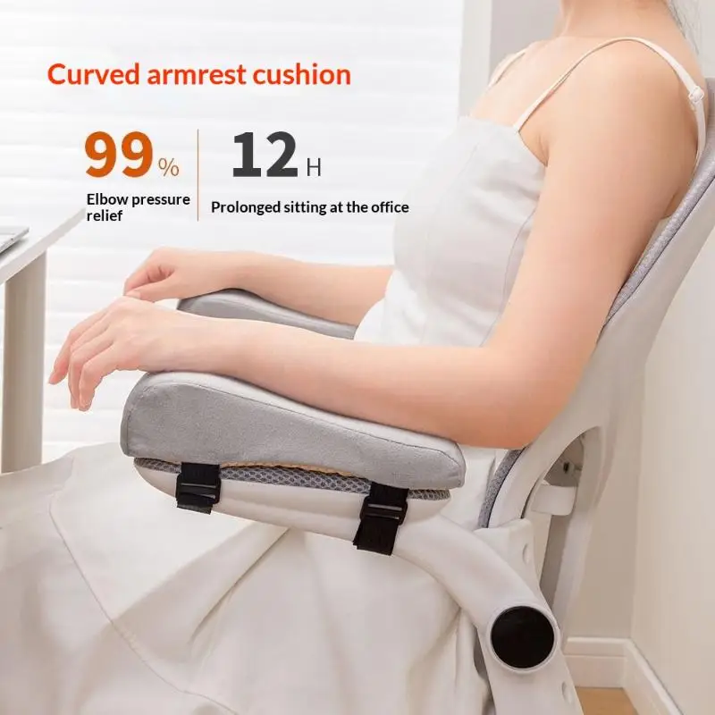 1/2 Pcs Soft Ergonomic Chair Armrests Universal Replacement Pads Fit for Office Home Desk Gaming Chair
