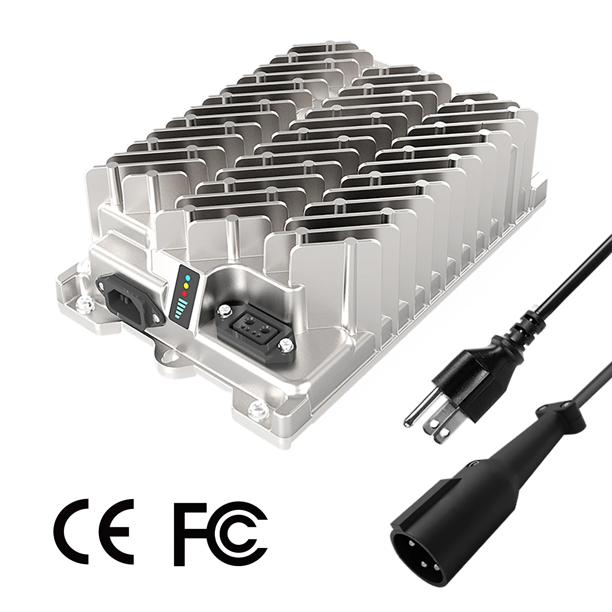 

Зарядное устройство для свинцово-кислотных аккумуляторов для гольф-кара, 48 В, 13,5 А, совместимое с Delta-Q IC650