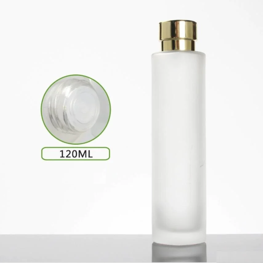 

120ml frosted/green/blue glass bottle gold lid serum/lotion/emulsion/foundation moisture toner essence toner skin packing