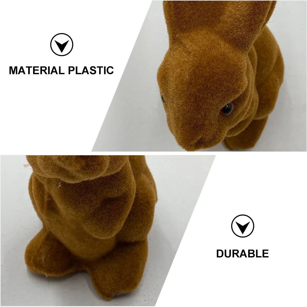 Easter Simulation Rabbit Gift Crafts Mini Toys Sculpture Decor Plastic Adornment Man Bunny
