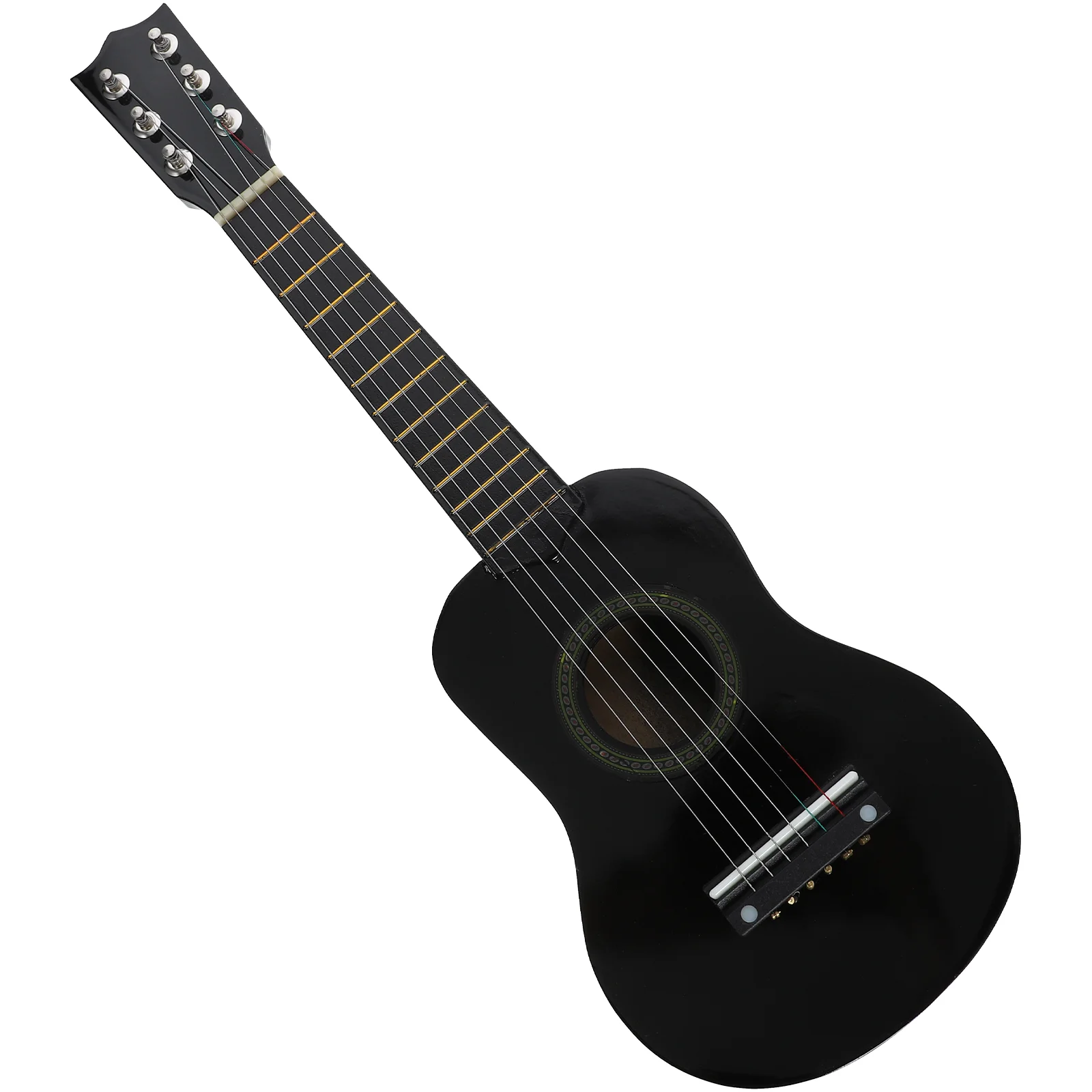 

Children's Guitar Toy Acoustic Childrens Musical Instruments Beginner for Kids Black Early Education