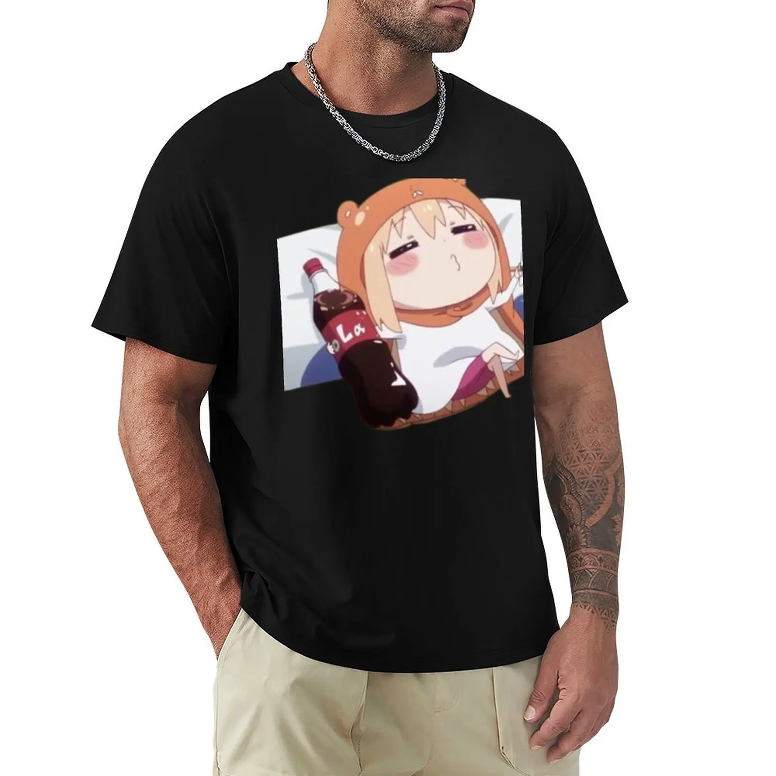 Umaru With Cat Plush Himouto Umaru-chan T-Shirt Festival Short Sleeve T-Shirt