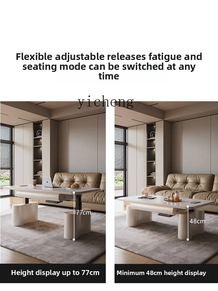 Lift Coffee Table Dining Table Dual-purpose Electric Fire Heating Two-in-one Intelligent Multi-function IntegrationC11