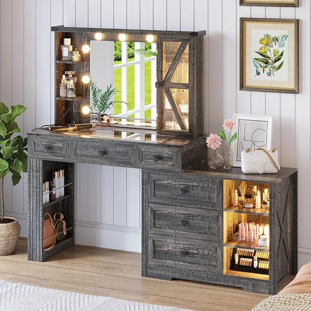 Vanity Desk With Li…