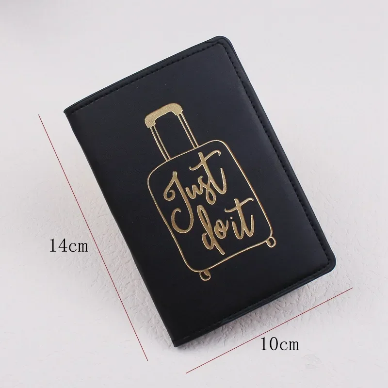 Men Women Travel Passport Case Travel Credit Card ID Card Holder Wallet Protector Cover Case Fashion Passport Cover PU Leather