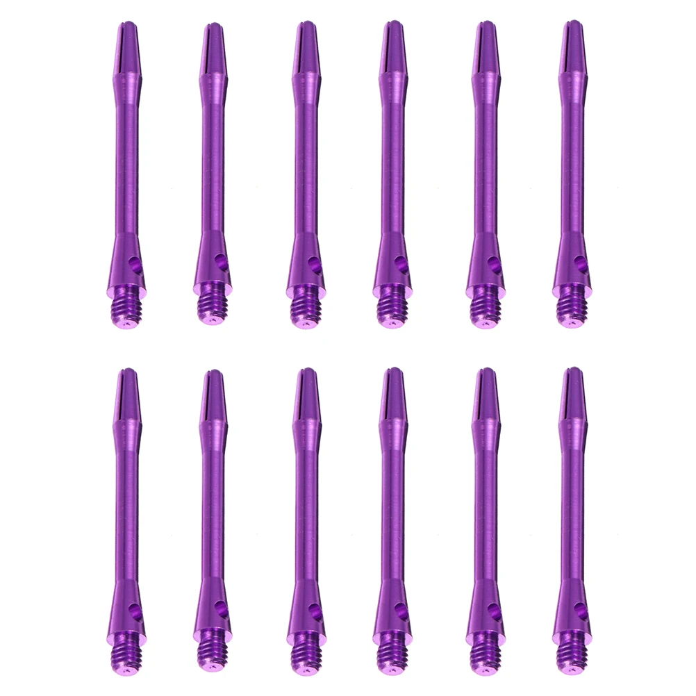 

12 Pcs Alloy Sturdy Dart Shafts Dart Shafts 2BA Purple Lightweight Portable Durable Sturdy Outdoor Toy Accessories