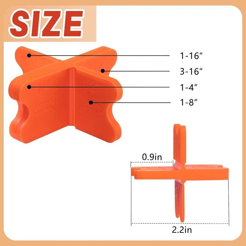 9pcs Deck Spacer Tool Set - 4 Thicknesses Deck Board Spacers, for Pressure Treated Composite Decking [33A HomePro]
