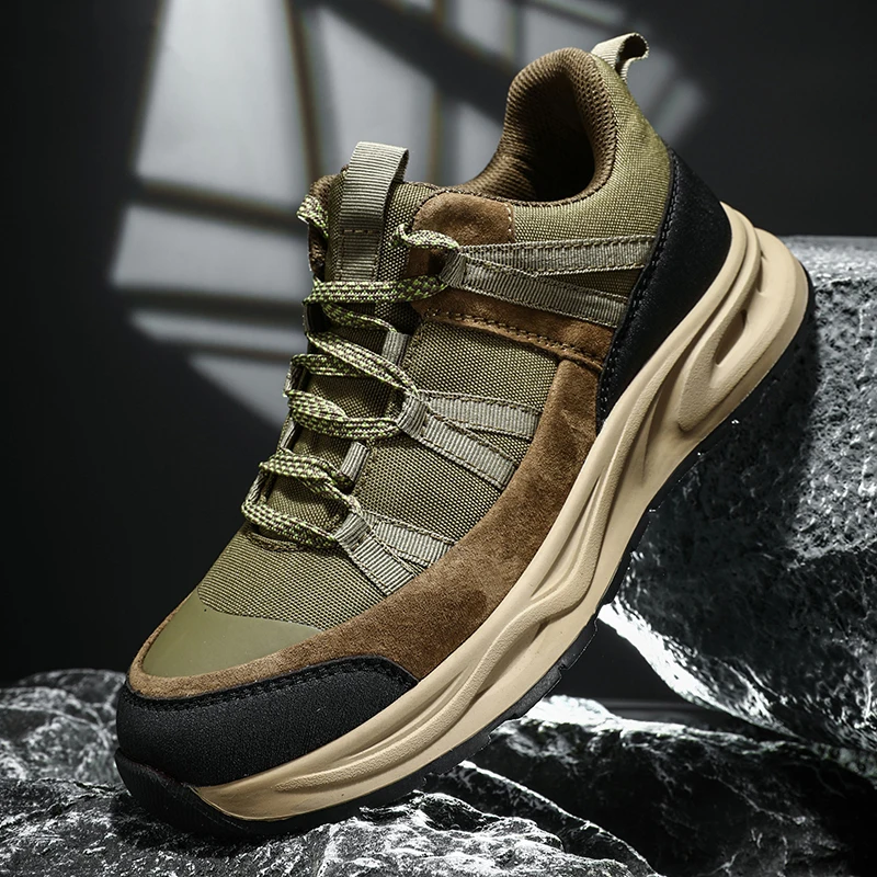 

Мужская обувь, новый стиль, спортивная дышащая обувь на толстой подошве, износостойкая нескользящая обувь для походов, уличная повседневная обувь в стиле ретро