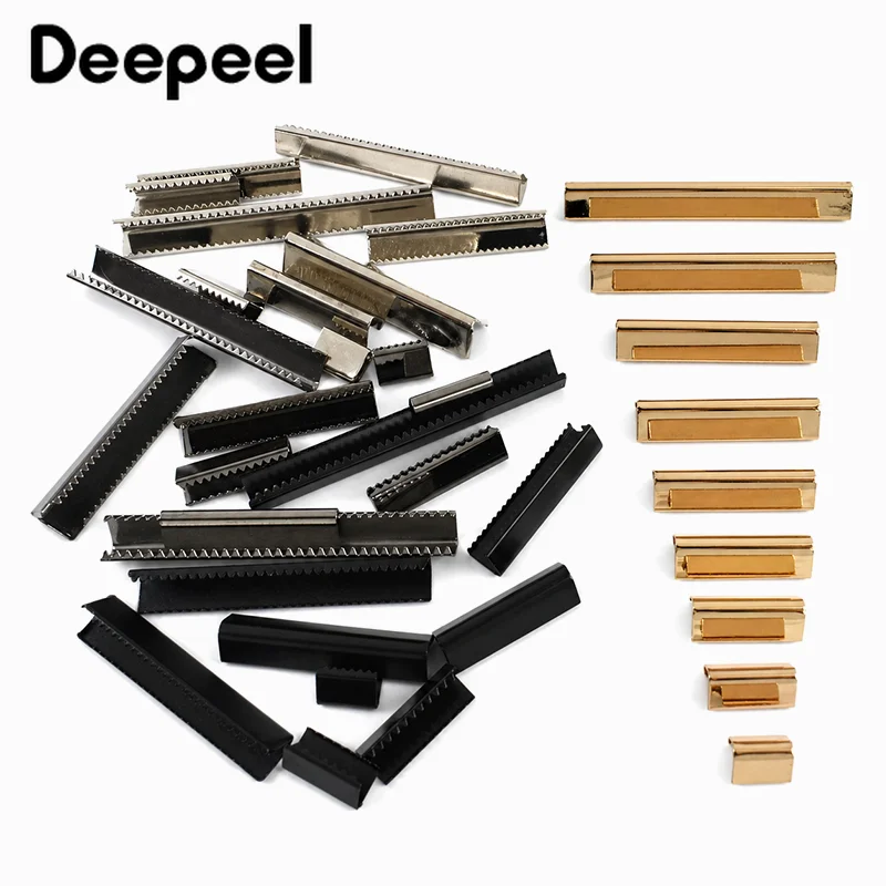 

20Pcs 10-60mm Metal Bag Strap Clip Buckle Webbing Belt Zipper Tail Buckles Wallet Leather End Stopper Clasp Hardware Accessories