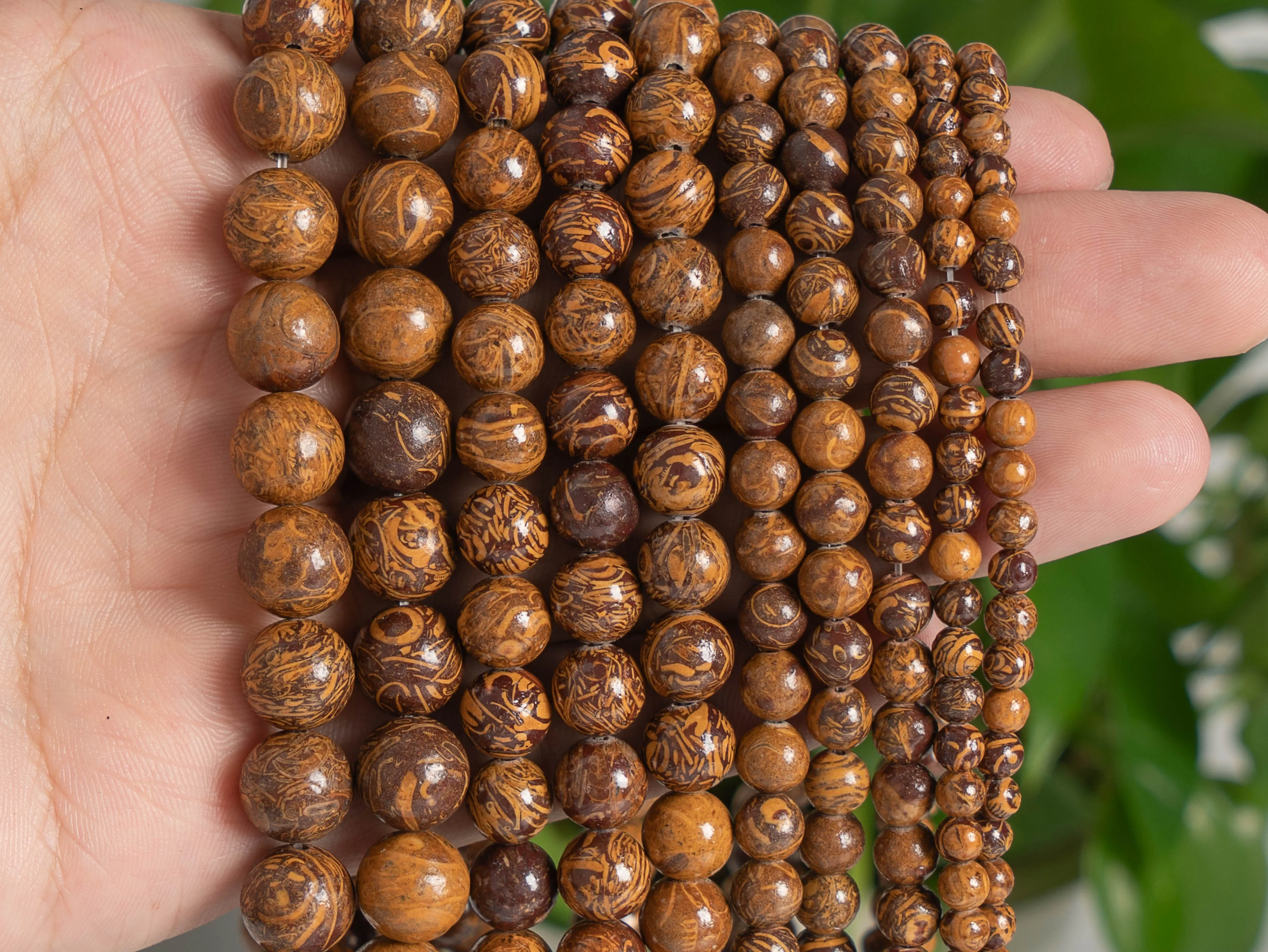 Brown Jade Beads Grade AAA Genuine Natural Gemstone  Round Loose Beads 4MM 6MM 8MM 10MM for New Year Gift Jewelry Making