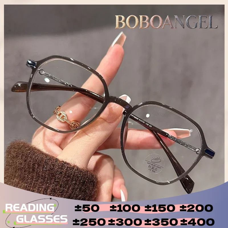 

BOBOANGEL Fashion Myopia Student Glasses Women Anti Blue Ray Prescription Glasses Reading Progressive Customized Eyeglasses