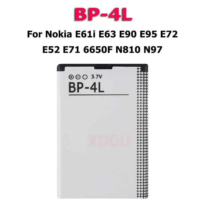 Neues telefon BP-4L akku für nokia e61i e63 e90 e95 e72 e52 e71 6650f n810 n97 batterie auf lager