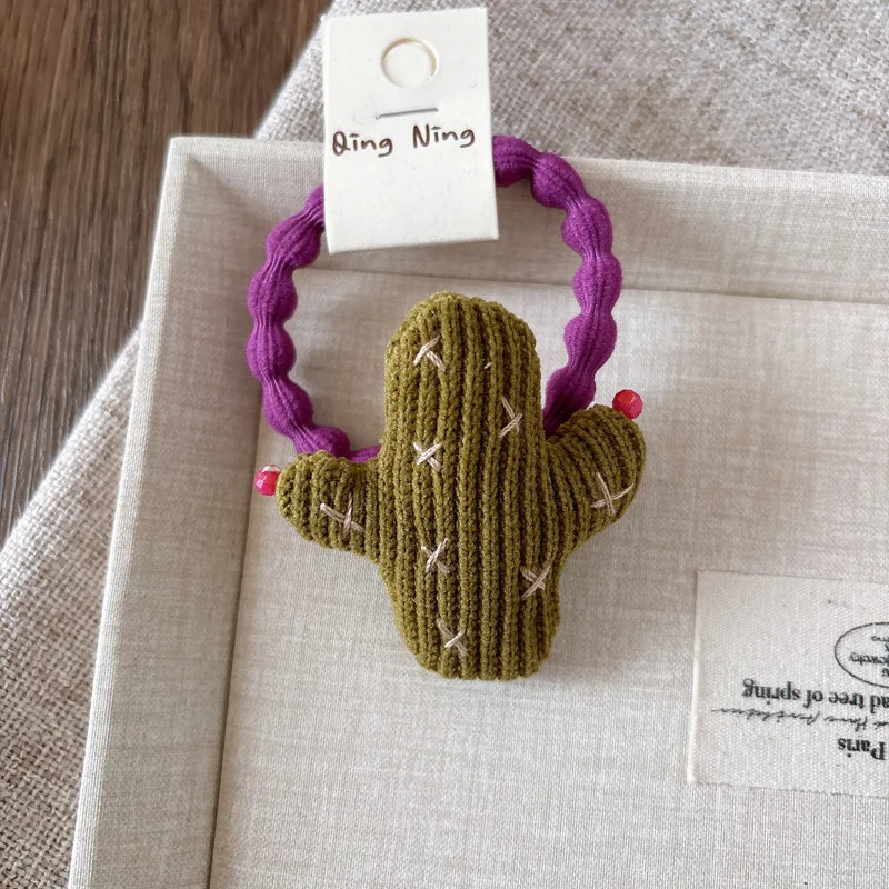 Nette einzigartige Cartoon Scrunchies Kinder Mädchen Kinder elastische Haarbänder Zubehör Krawatte Haarring Seil Kopfschmuck Kopfbedeckung Ornament – Detail 10