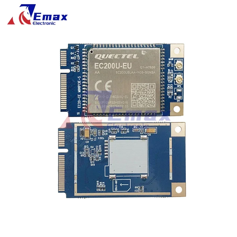 Quectel EC200U-EU EC200UEUAA-NO5-SGNSA LTE Cat1 MINI Module PCIE avec/sans emplacement pour carte SIM récepteur GNSS fonction BT