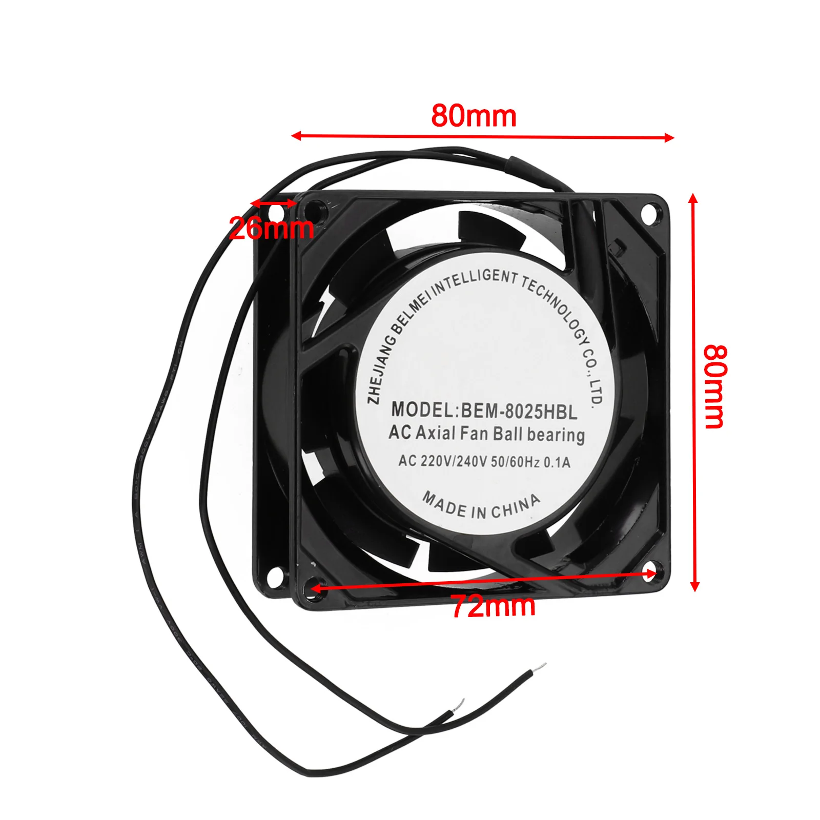 Electronic Parts Cooling Fan Axial Fan Chassis Fan Mute Fan 1PCS 50/60Hz AC/DC Cooling Fan Brushless Motor 1pcs