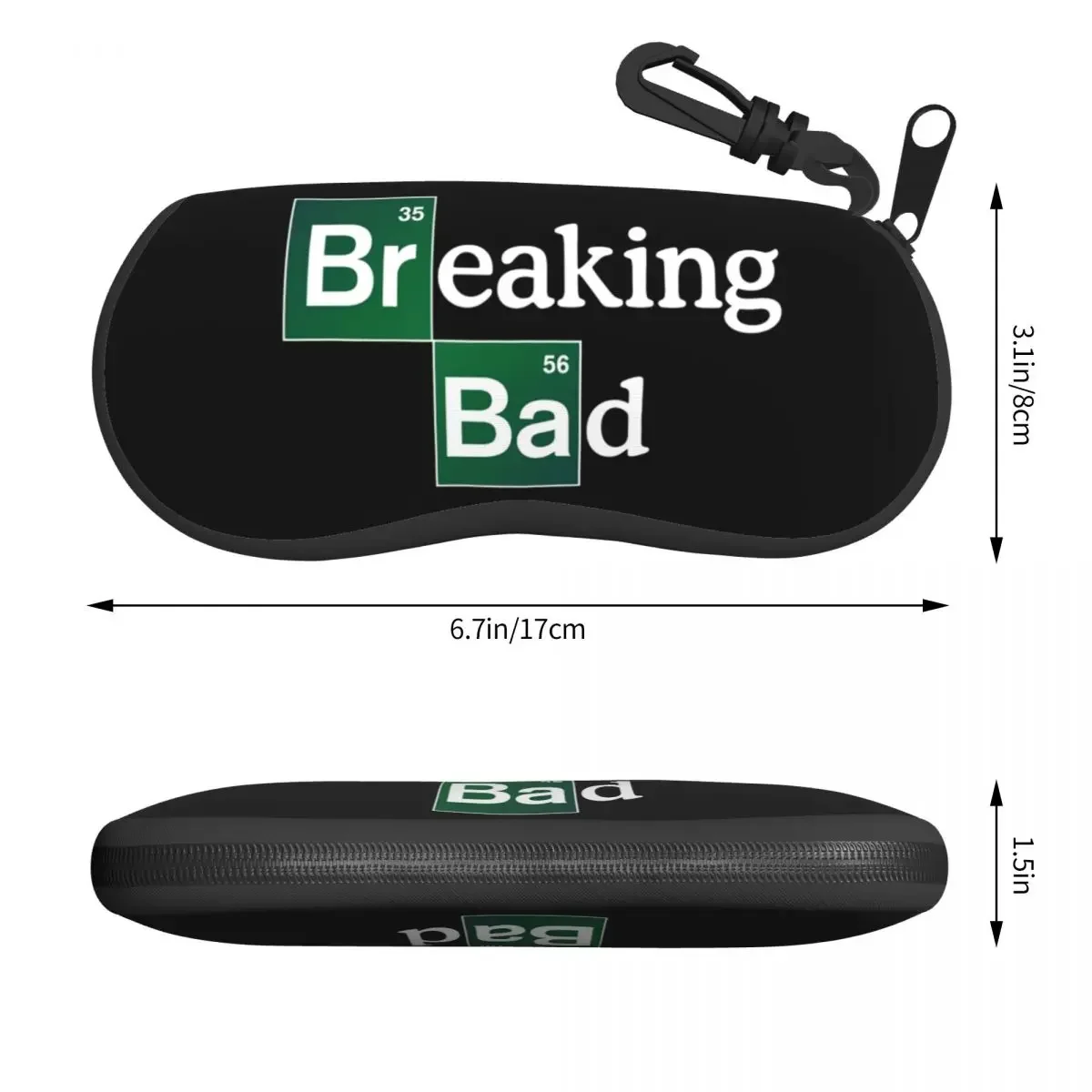 Breaking Bad Eyeglass Glasses Case Women Men Soft Heisenberg Tv Show Sunglasses Protective Pouch