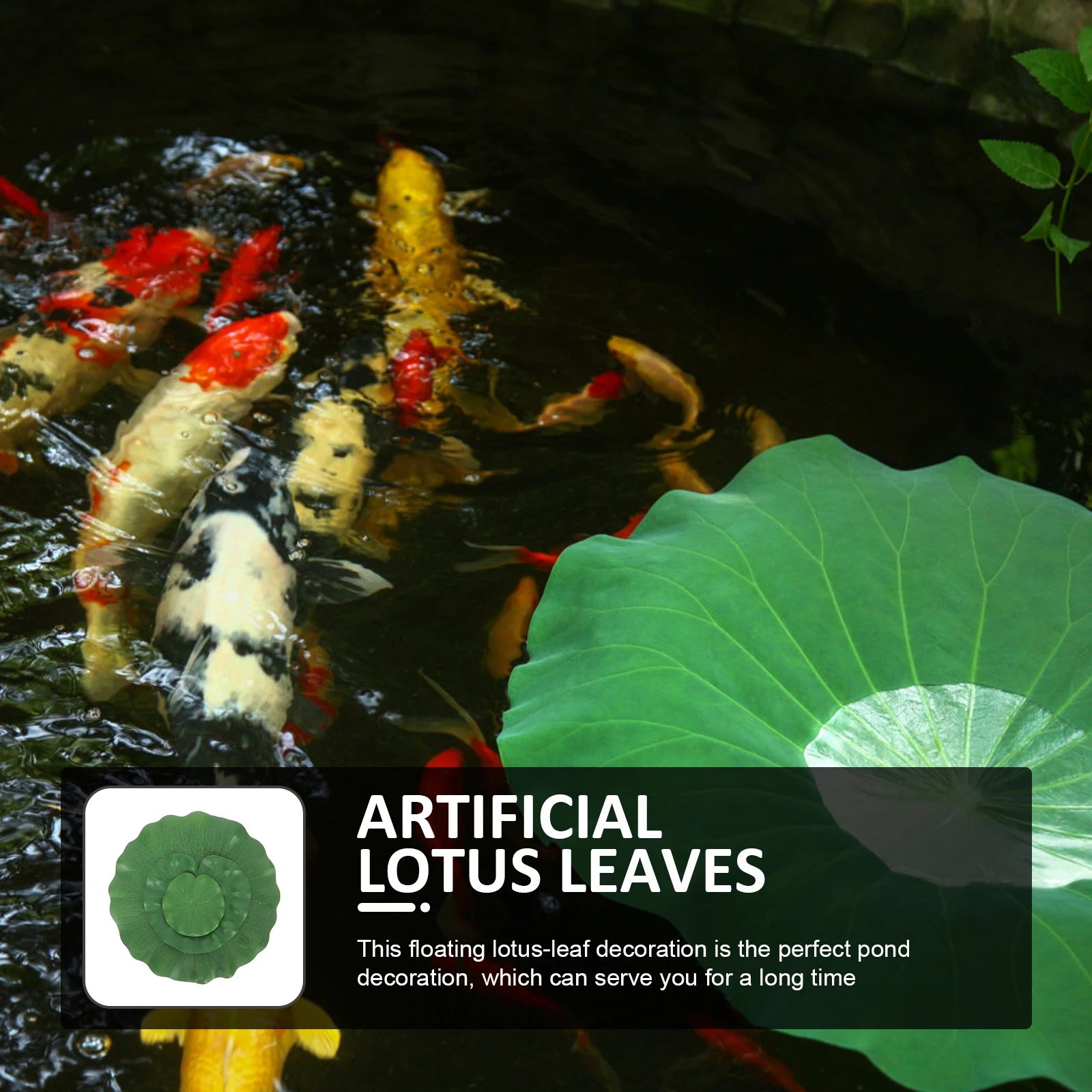 

9pcs Floating Lotus Leaves Pond Decoration Artificial Simulation Pond Leaves For Fish Tank Fountain Lake Stage Dance Photography