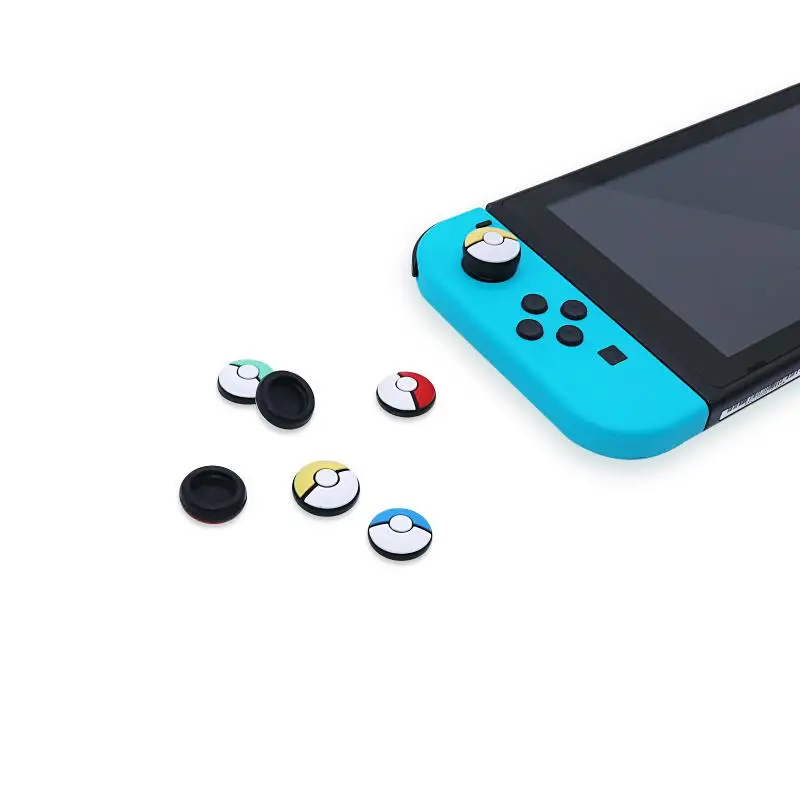 NS Switch Joycon Rocker Thumb Cap Protector Cover, Manette, Silicone Sleeve Caps, Accessoires pour Nintendo Switch