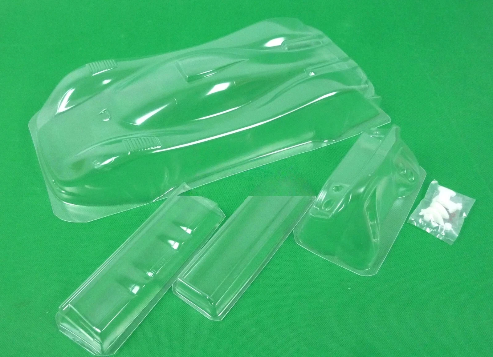 TC211 1/10 Scale Porche 911 GT1 LM RC Drift Car Polycarbonate Clear Body Shell With Decals (257mm Wheelbase/190mm Width)