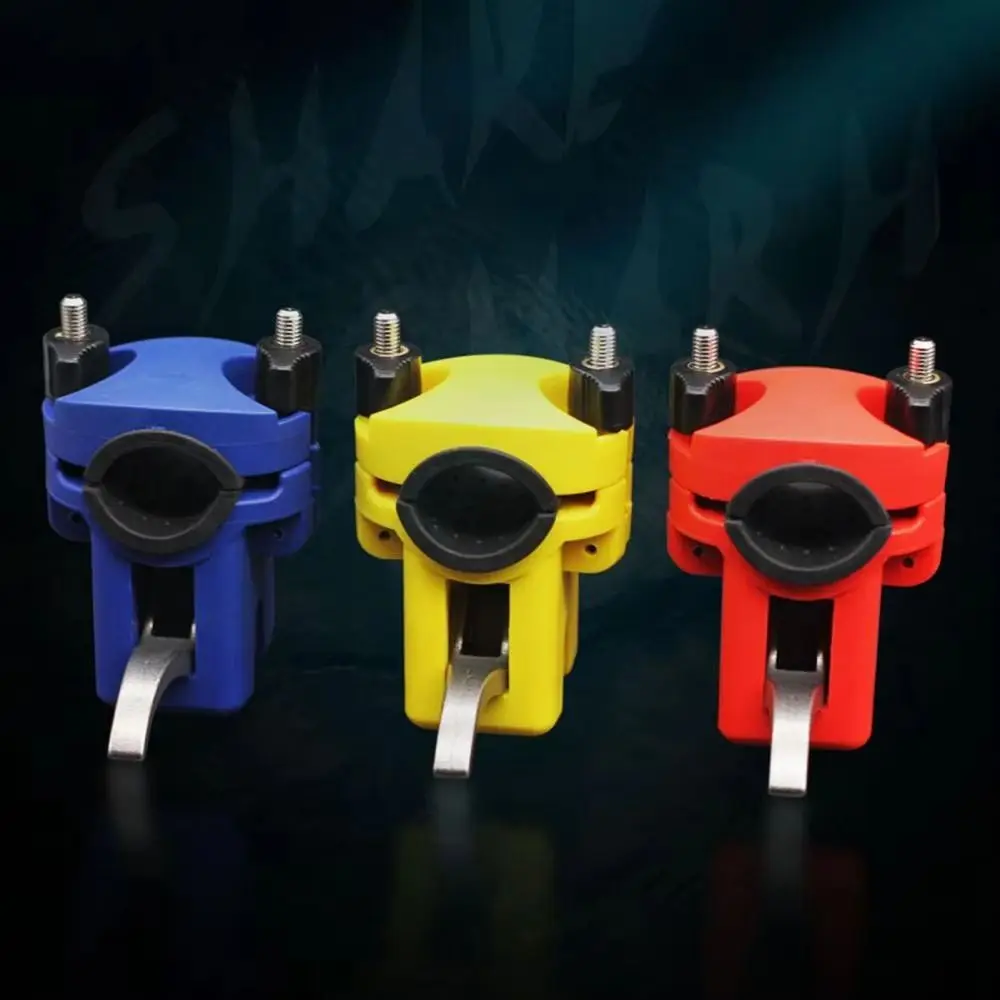 

ABS+Aluminum Alloy Fishing Rod Boat Bracket Black Red Blue Yellow Adjustable Fishing Rod Holder Boat Pole Mount