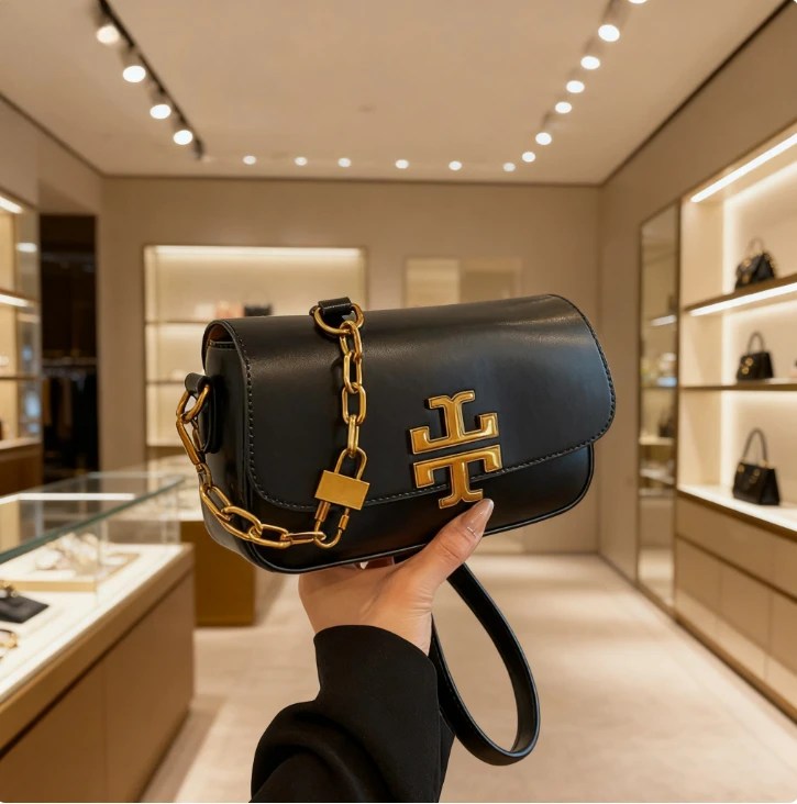 2026 العصرية باريس قطري تمتد حقيبة نسائية عصرية متعددة الاستخدامات سلسلة حقيبة كتف فاخرة تحت الإبط المحمولة حقيبة مربعة صغيرة