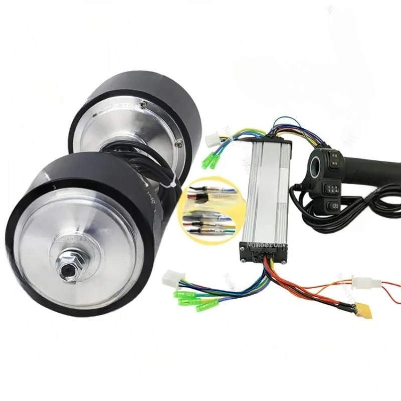 4-inch Brushless Speed Control Motor 116 Toothed Wheel Hub Reduction Motor DC Low-speed Large Torque Rail