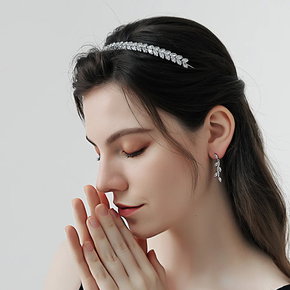 Crystal Bridal Jewelry Headdress Zircon Headband Grand Party Wedding Dress Tiara Hair Band