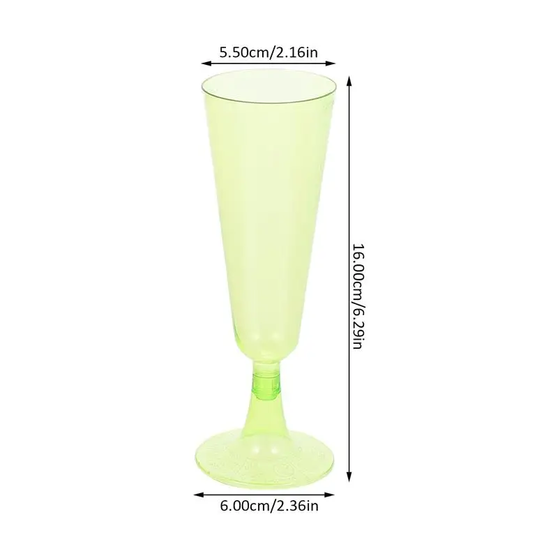 Glasses Cup Cocktail Plastic Cupswhiskey Goblet Glass Party Toasting Flutes Martini Mimosa Wedding Disposable