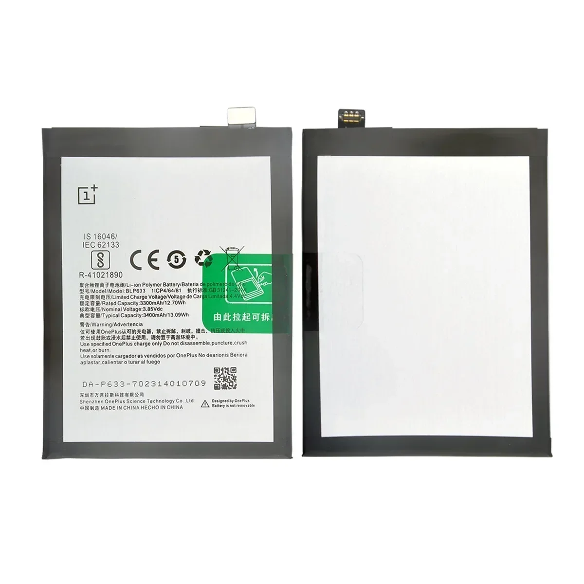 Batería de repuesto 100% original BLP633 3400mAh para Oneplus 3T A3010 baterías de teléfono genuinas de última producción