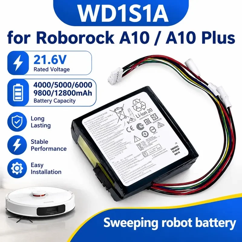 New 21.6V 4000/5000/6000//9800/12800mAh Li-ion Battery for A10 / A10 Plus Wet Dry Vacuum WD1S1A