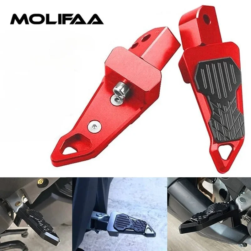 

For Yamaha XMAX 300 250 NVX AEROX NMAX 155 Motorcycle Rear Pedal Cover Foldable Non-Slip Footrest Passenger Foot Pad Accessories