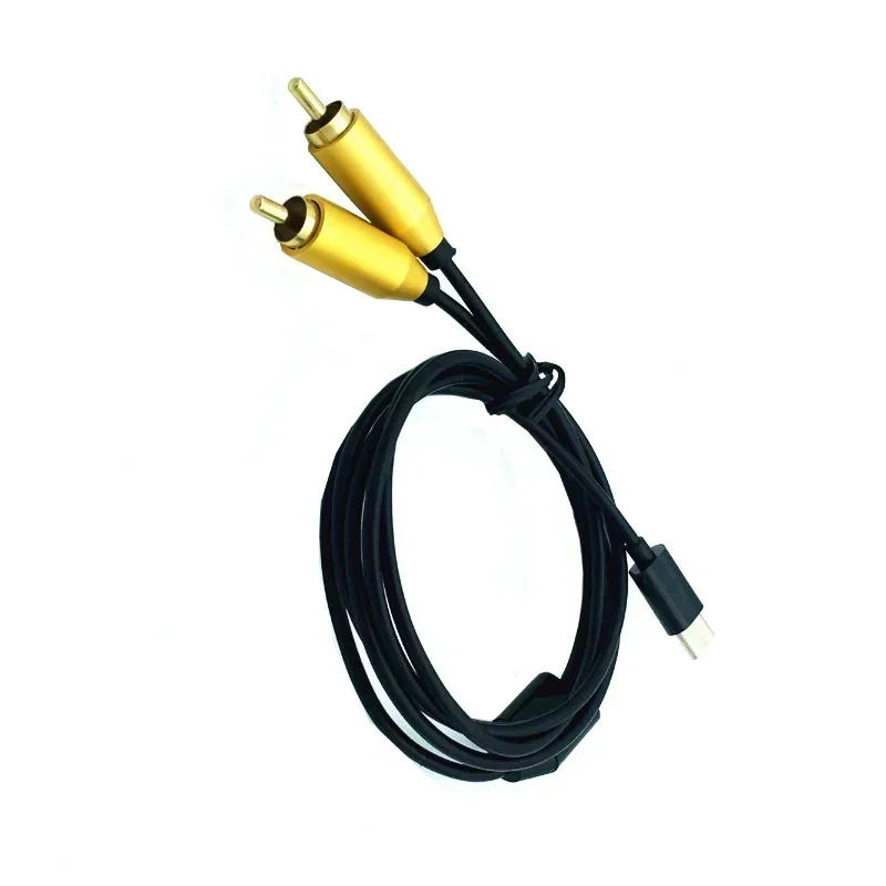 Type-C USB C to 2 Dual RCA Male Signal For Video AV Audio Adapter Cable Converter Function Mobile