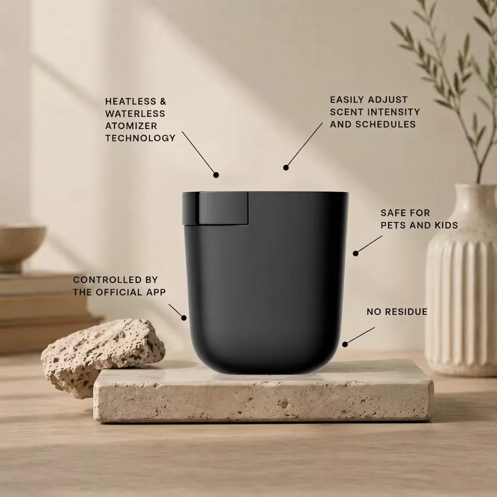 Smart Control Refillable Home Scent Diffuser Machine Electric 60ML Automatic Wall Plug-in Fragrance Diffuser for Home Office