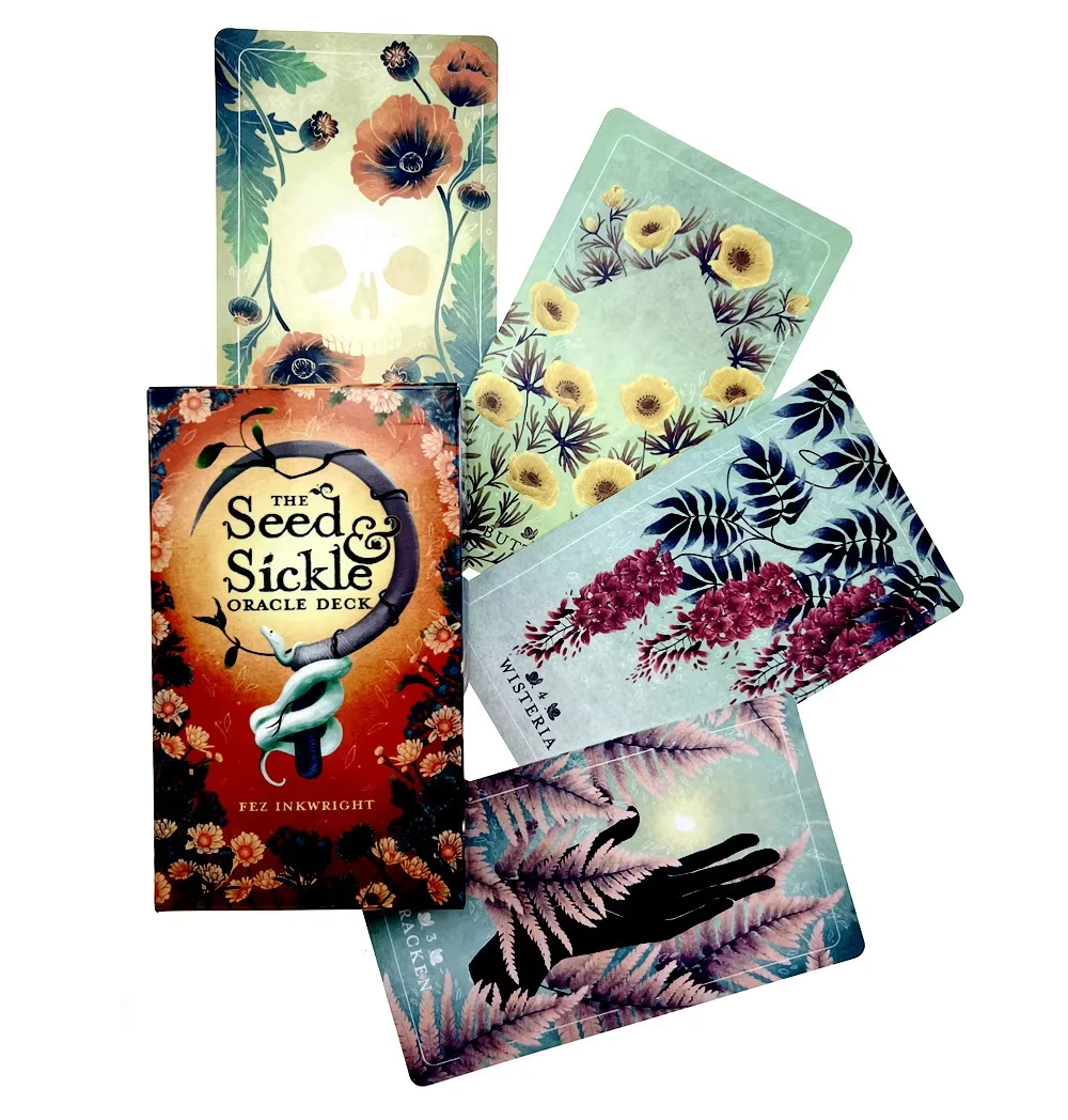 The Seed Sickle Oracle Deck Tarocchi Carta Profezia Divinazione Mazzo Festa in famiglia Gioco da tavolo Fortune Telling