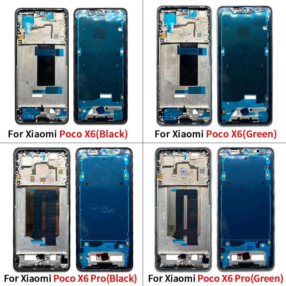 Front Housing LCD Frame Shell Screen Bezel Holder Replacement Parts For Xiaomi Poco C65 X3 F3 F4 GT M3 M4 Pro 4G 5G M5S X5 X6 image 3