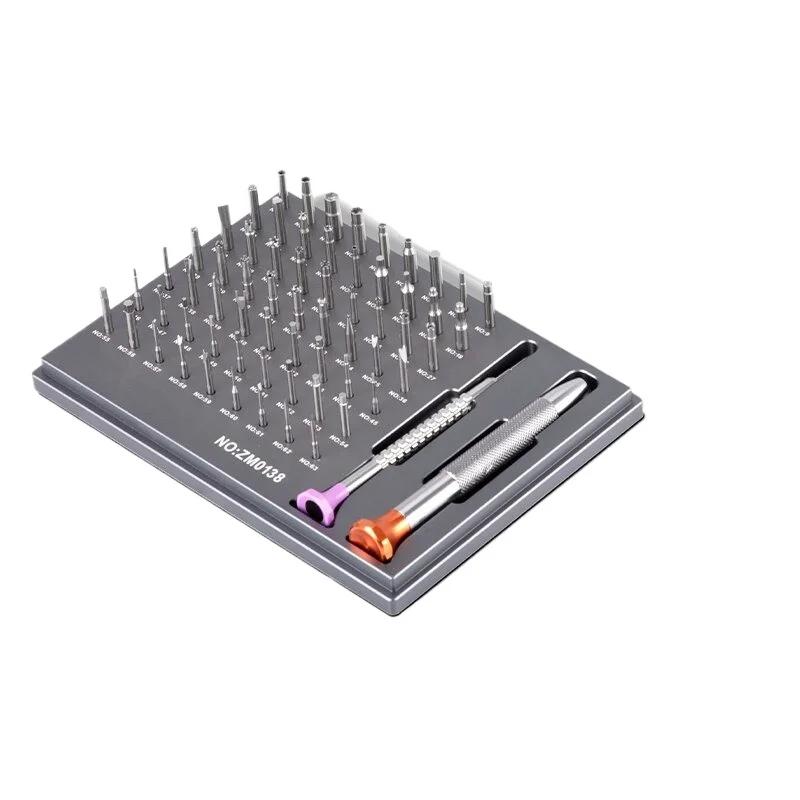 For Watch Repair Tools, Precision Multi-functional Watch Screwdriver Set 63 Knife Head Combinations, Watch Screwdriver