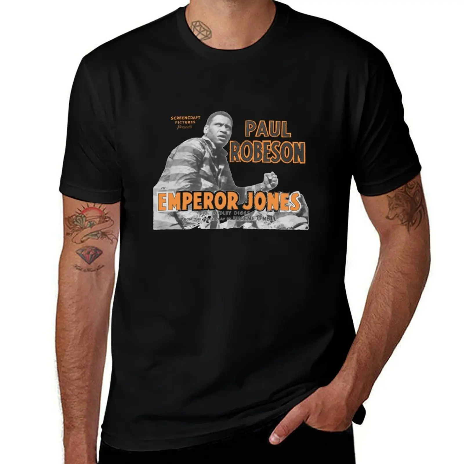 Футболка Paul Robeson Emperor Jones Civil Rights Film Play, быстросохнущая тренировочная футболка с короткими рукавами