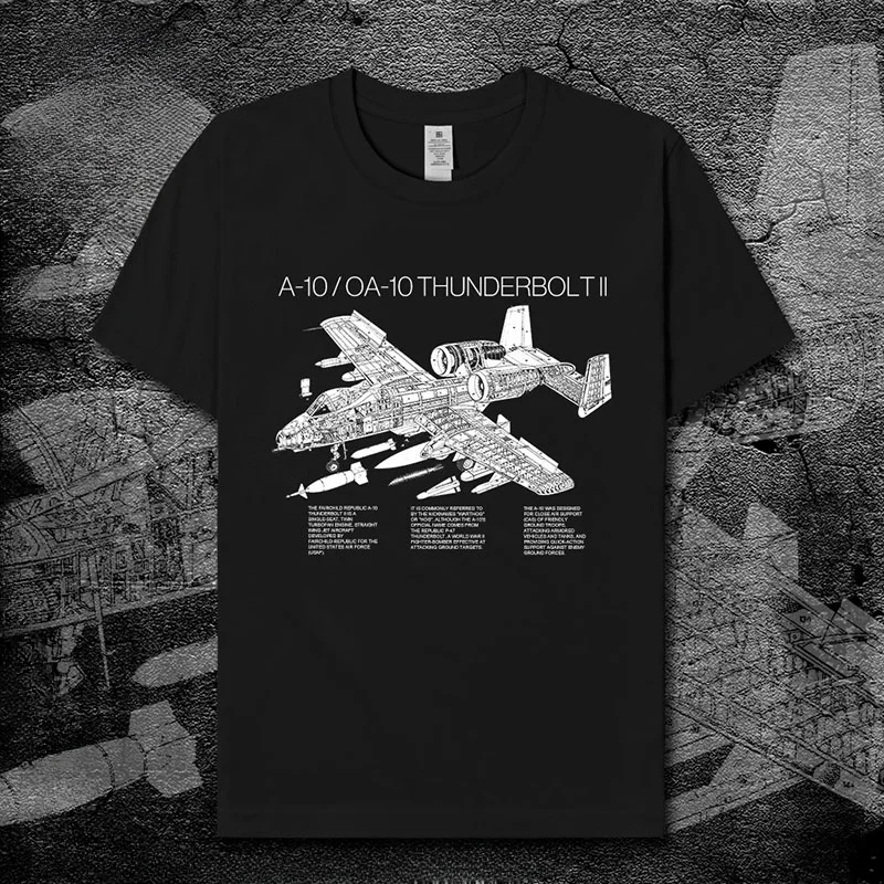 

Fashion brand y2k Top Summer T-shirt Men Women American A10 OA10 Fighter Pilot Hip Hop Street music Rock Cotton harajuku