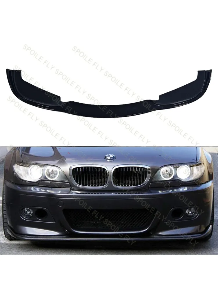 1998 à 2005 pour BMW série 3 E46 M3 HM Type lèvre de pare-chocs avant menton Spoiler séparateur par haute qualité ABS brillant noir corps Kit