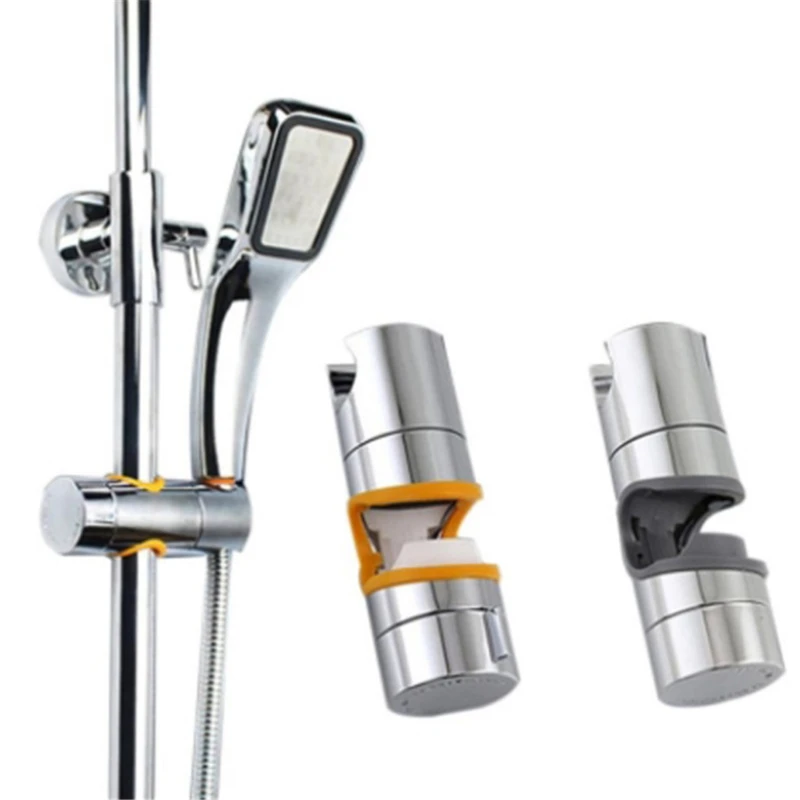 Staffa per doccia universale supporto per binario doccia 22 ~ 25mm supporto per soffione doccia cromato in ABS accessori per il bagno regolabili