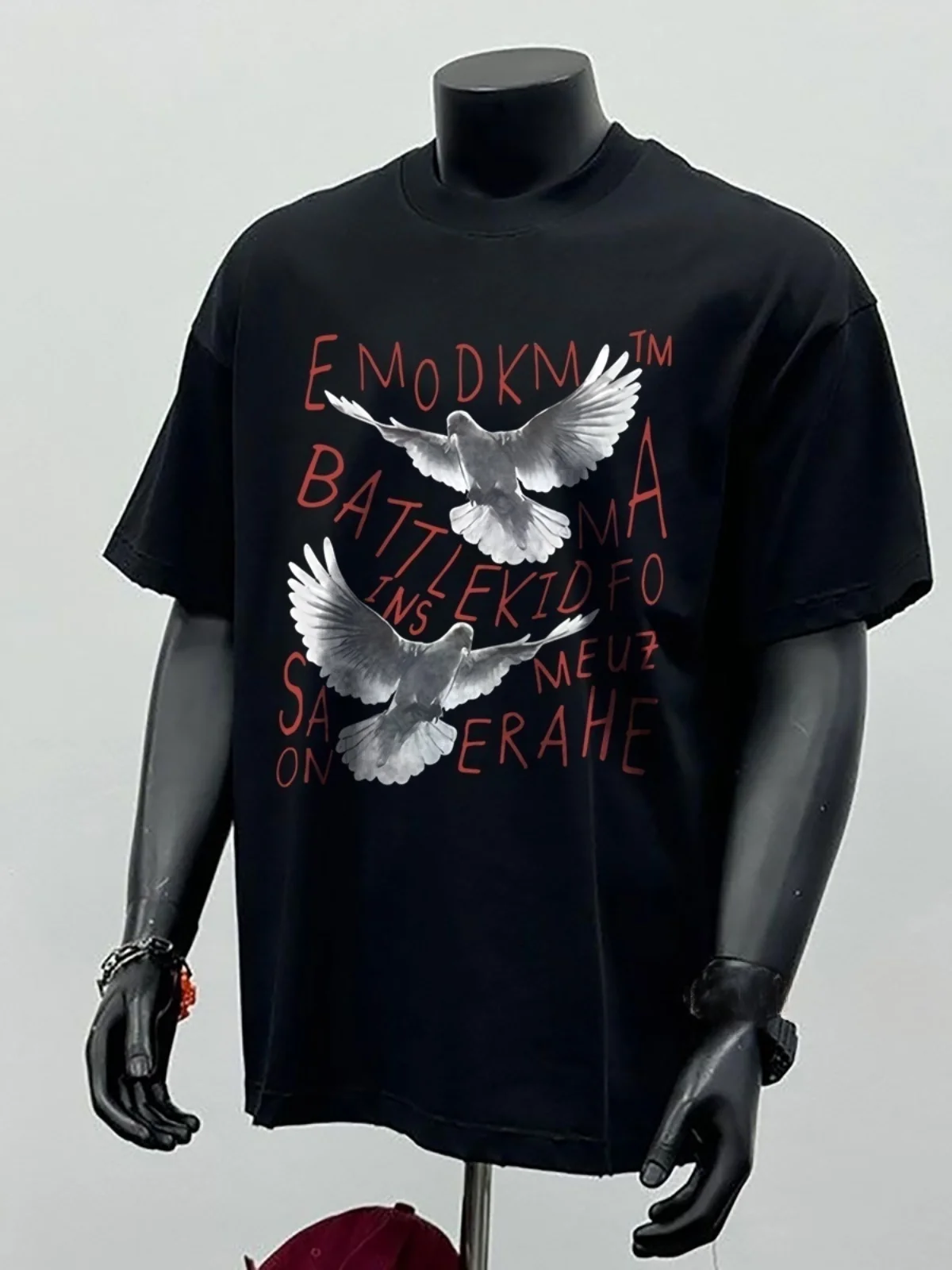 

Summer Men's 100% Pure Cotton Print Dove of Peace Round Neck T-shirt Clothes Size S-4XL Motorcycle Tees Top Unisex