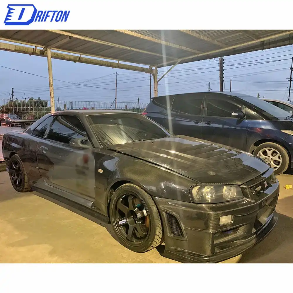 Nismo Z-Tune Style Carbon Fiber Front Fender For Nissan R34 GTR Body Kit