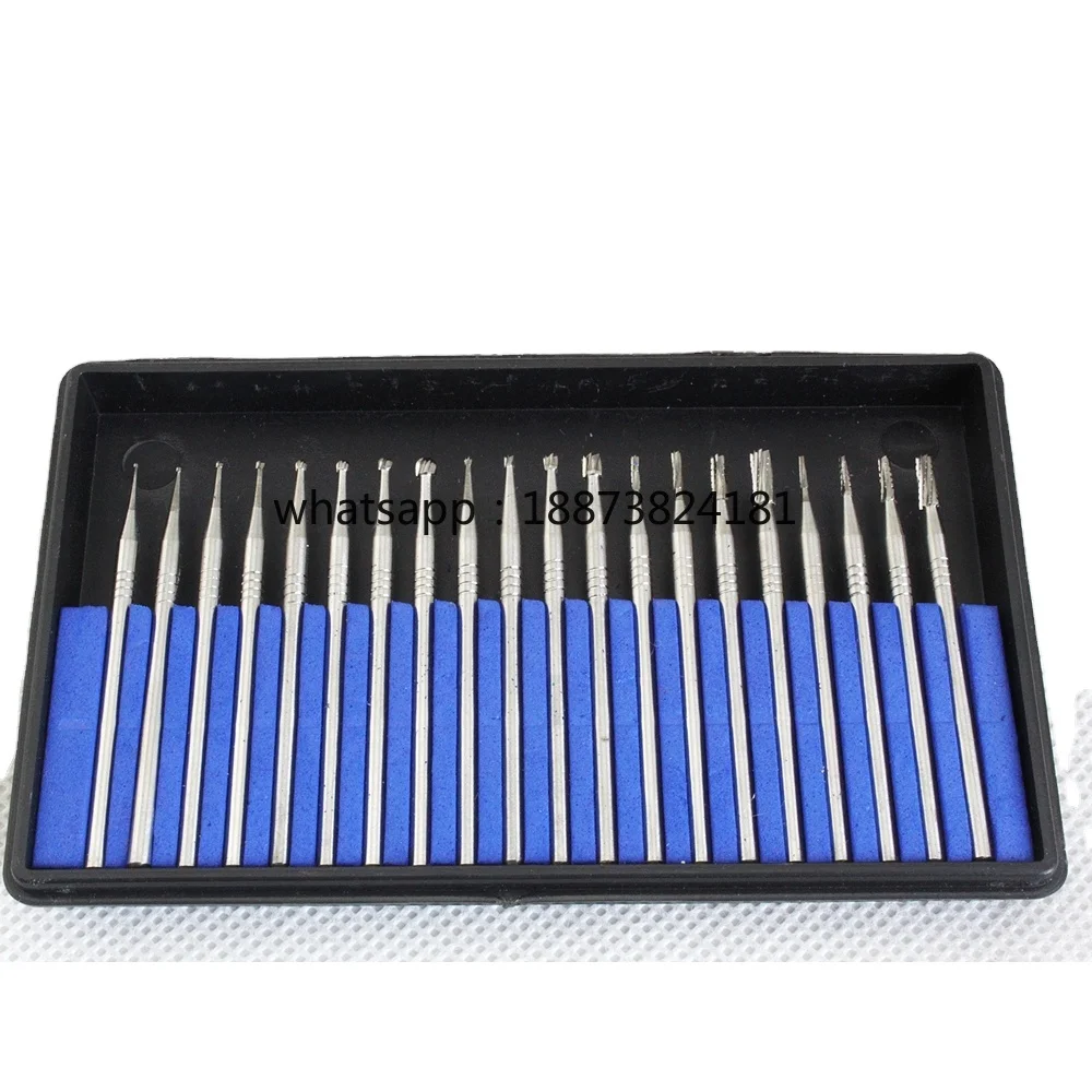 Lab Carbide Burrs Set Tungsten Carbide Burs Kit Rotary  Cutter fast shipping
