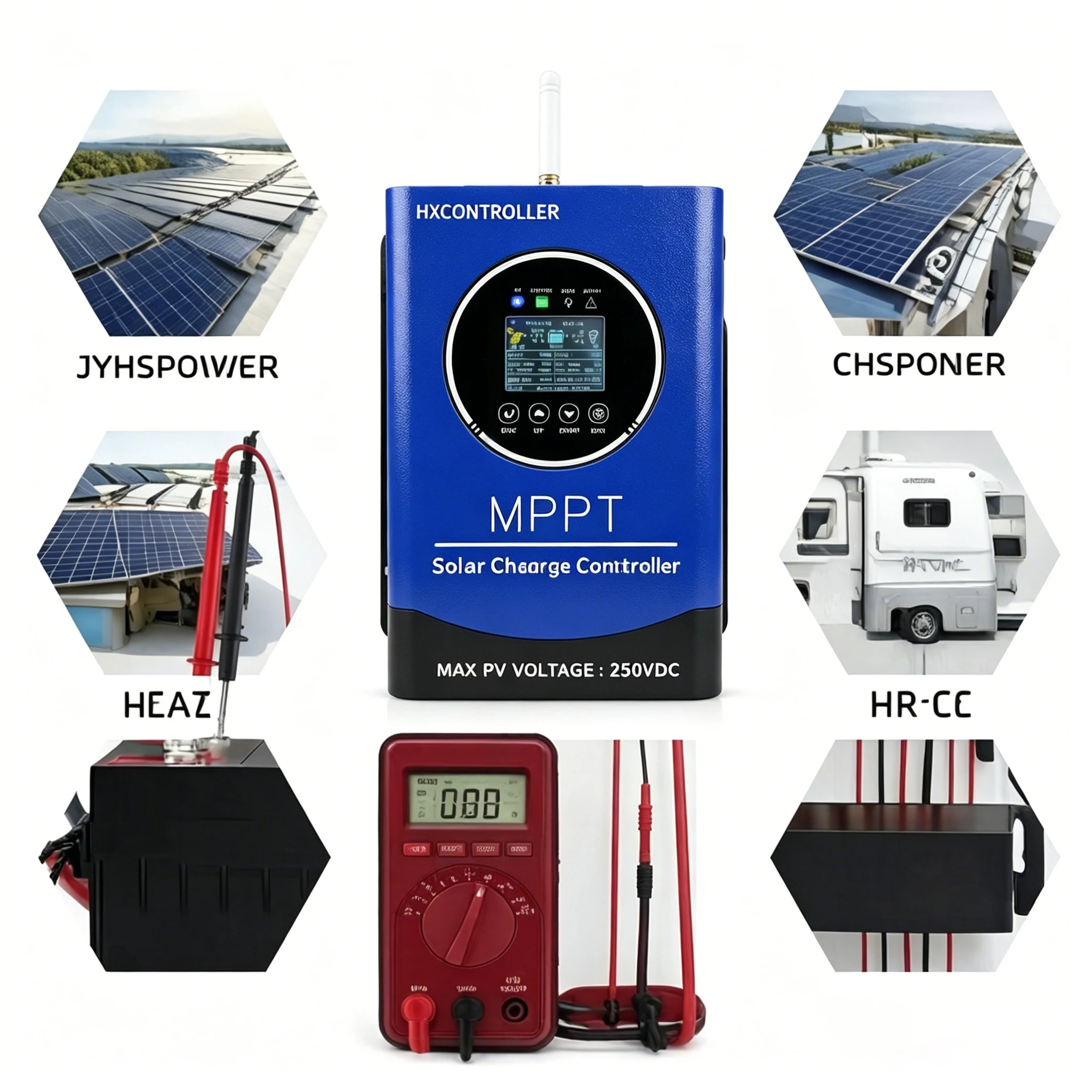 Smart MPPT Solar Charge Controller with WiFi Remote Monitoring