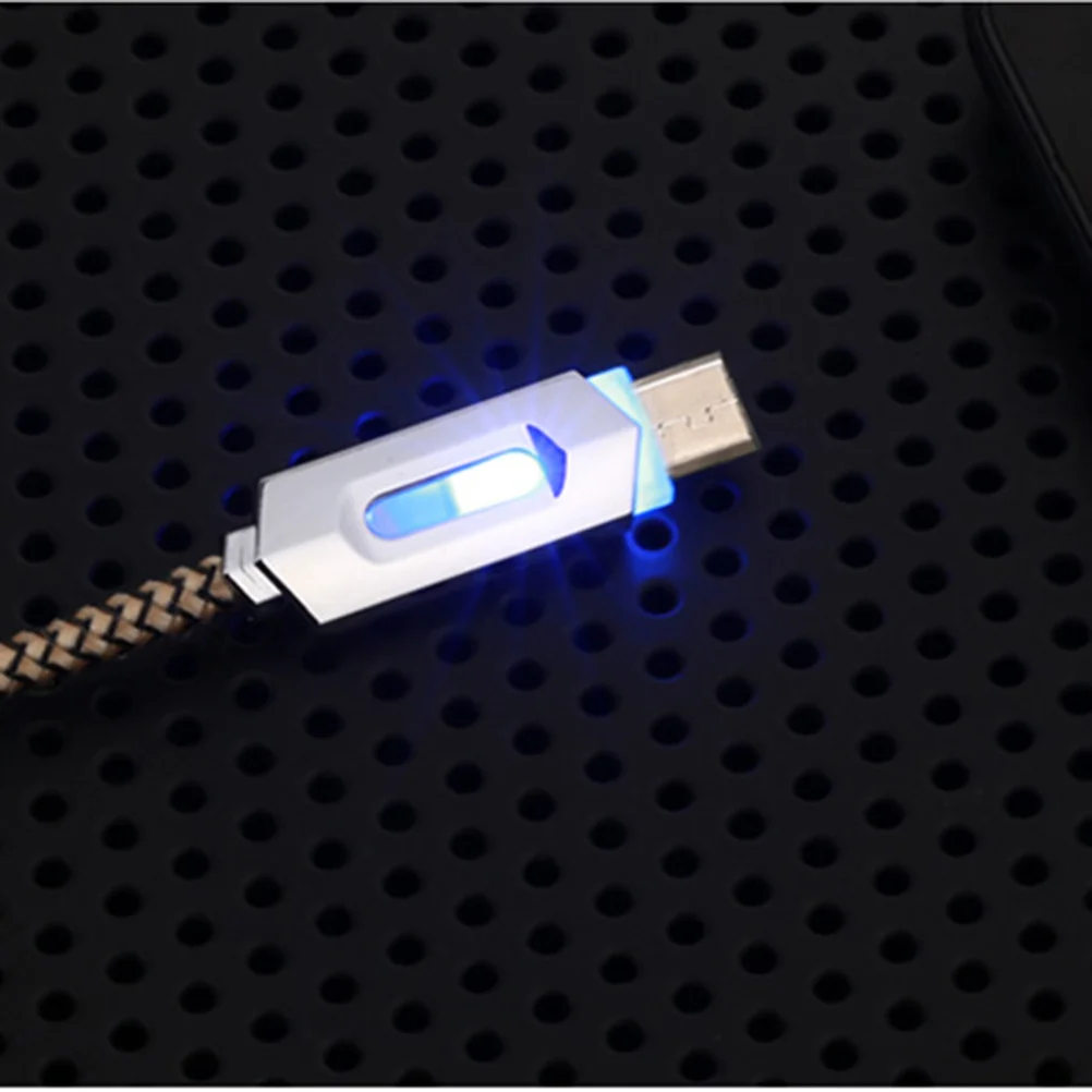 1 Meter Fast Charging Micro USB Cable Nylon Braided Data Sync Cord for Phones Tablets Galaxy S7 2