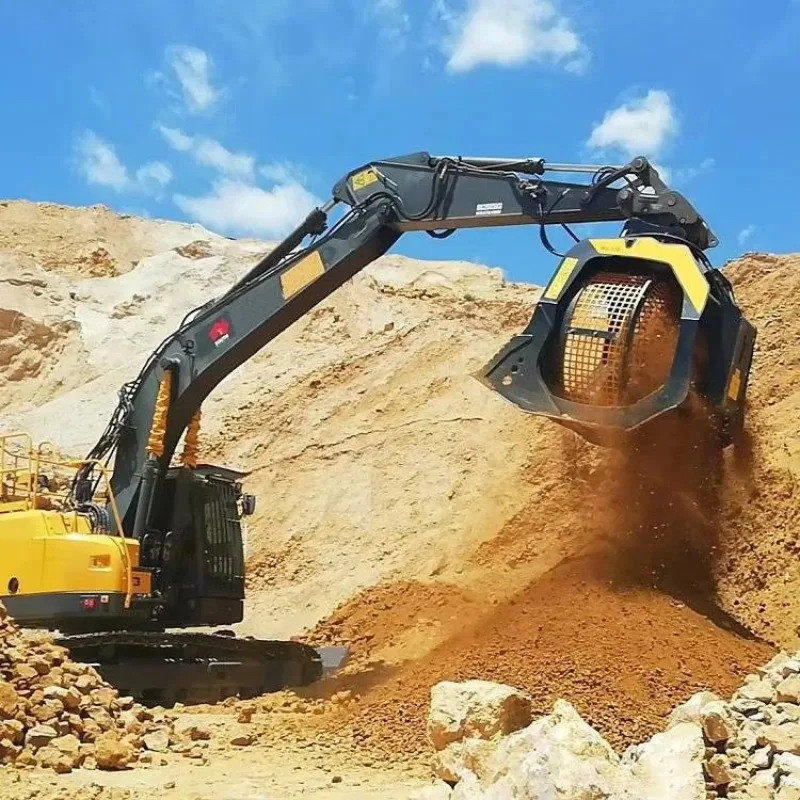 Heavy Duty Screening Bucket Excavator Skeleton Sieve Sifter Shaker Riddle Bucket Attachment For Topsoil Compost Screening