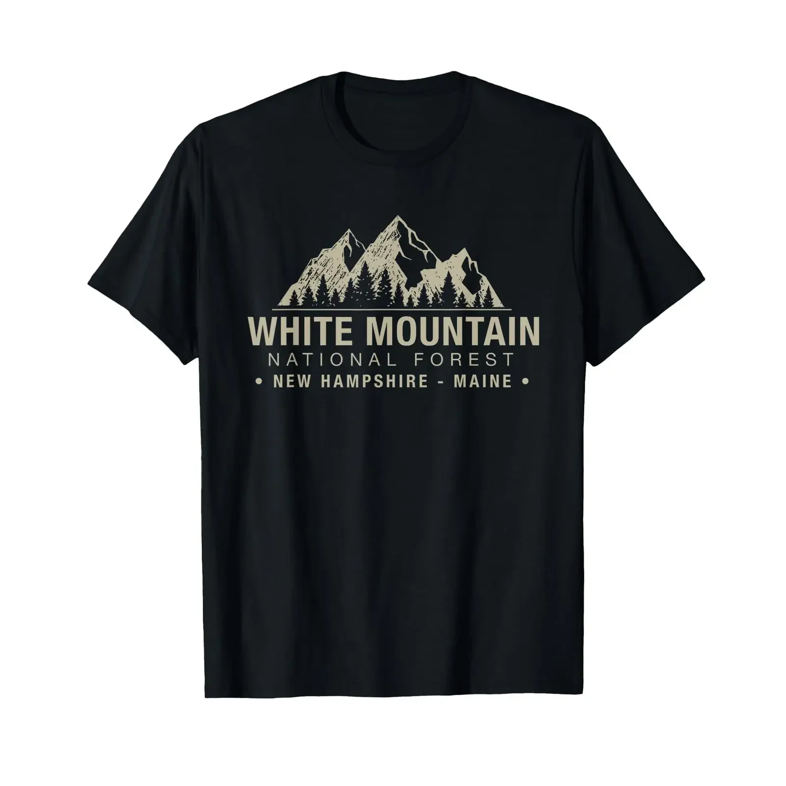 White Mountain National Forest New Hampshire Maine T Shirt vintage Washed graphic Top For Everyday Wear designer clothes